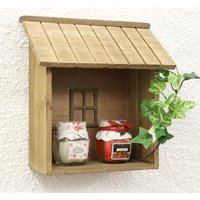 Dandibo - Setzkasten YX-14B215 Wandregal shabby H-22 cm Sammlervitrine Küchenregal Regal von DANDIBO