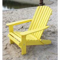 Strandstuhl Holz Gelb Gartenstuhl klappbar Adirondack Deckchair - Dandibo von DANDIBO