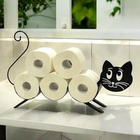 Toilettenpapierhalter Stehend Katze Klopapierhalter 96622 wc Rollenhalter Freistehend wc Papierhalter Toilettenpapierständer - Dandibo von DANDIBO