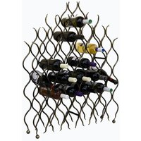 Weinregal Grand Feu Metall Schmiedeeisen für 40 Flaschen Flaschenhalter 95 cm von DANDIBO