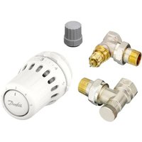 Danfoss - Kit Thermostatkopf React + ra-fn Winkelkörper 15 +rlv-s Einstellbogen. von DANFOSS