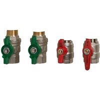 Danfoss Kugelhahnset für Termix One 4 Kugelhähne, 2 x DVGW und 2 x Heizungskugelhahn, 3/4" von DANFOSS
