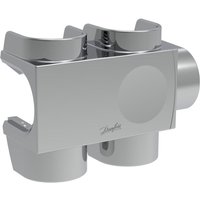 Danfoss Kunststoffabdeckung für VHS-DV Durchgangsausführung, Fühler links in Chrom, Heizkörper 3/4" von DANFOSS