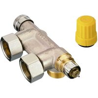 Danfoss VHS-UN Heizkörperverschraubung 2 Rohrventil 1/2AG 3/4AG Eck 013G4741 von DANFOSS