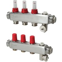 Verteiler für Fussbodenheizungen SSM-8F 8 Kreise, mit Durchflussanzeigeeige - Danfoss von DANFOSS