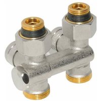 Hahnblock Universalverschraubung rlv-k Durchgang für Ventilheizkörper 003L0280 - Danfoss von DANFOSS