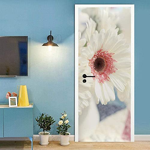 3D Abnehmbare Weiße Schöne Blumen Wandbilder Für Schlafzimmer Büro Küche Wanddeko 77 X 200 Cm von DANLIM