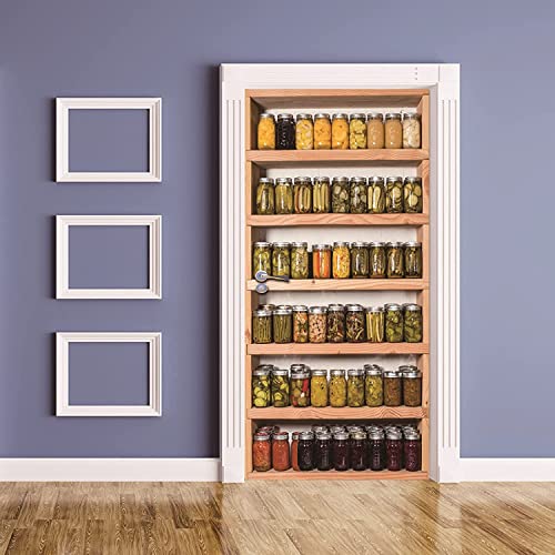 Türtapete Selbstklebend Dosen Essen Türfolie Selbstklebend 3D Türtapete Wasserdicht Abnehmbare Türaufkleber Türposter Selbstklebend Wohnzimmer Tür Aufkleber 77 X 200 Cm von DANLIM