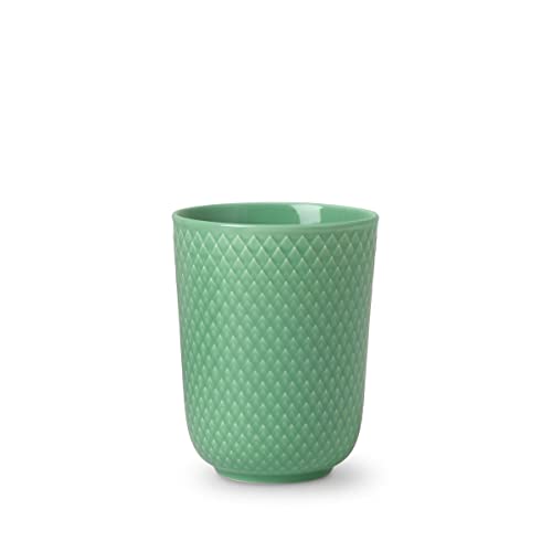 Lyngby Porcelæn Becher 33 cl Rhombe Color Mix & Match für Tee und Kaffee, grün von DANMARK LYNGBY
