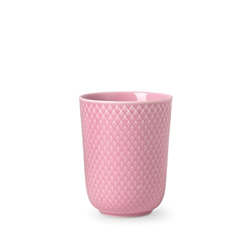 Lyngby Porcelæn Becher 33 cl Rhombe Color Mix & Match für Tee und Kaffee, rosa von DANMARK LYNGBY