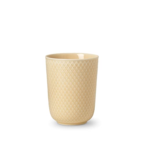 Lyngby Porcelæn Becher 33 cl Rhombe Color Mix & Match für Tee und Kaffee, Sand von DANMARK LYNGBY