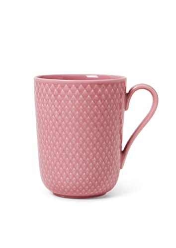 Lyngby Porcelæn Becher mit Henkel 33 cl Rhombe Color Mix & Match, rosa von DANMARK LYNGBY