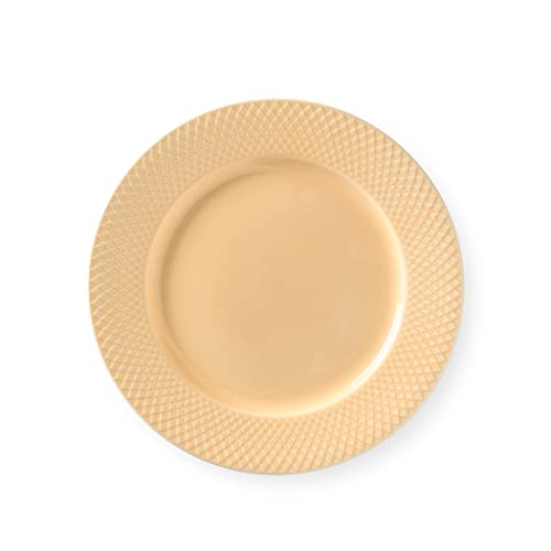 Lyngby Porcelæn Diner-Teller Ø27 cm Rhombe Color Mix & Match aus Porzellan, sand von DANMARK LYNGBY