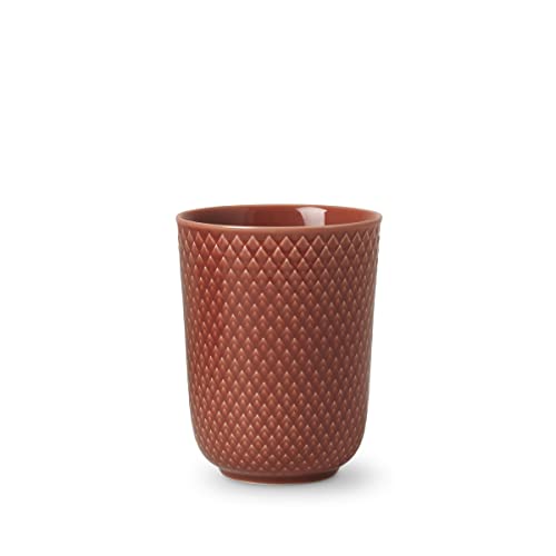 Lyngby Porcelæn Becher 33 cl Rhombe Color Mix & Match für Tee und Kaffee, rot von DANMARK LYNGBY