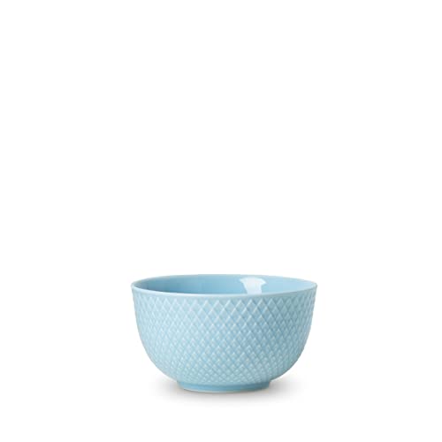 Lyngby Porcelæn Schale Ø11 cm Rhombe Color Mix & Match aus Porzellan, blau von DANMARK LYNGBY