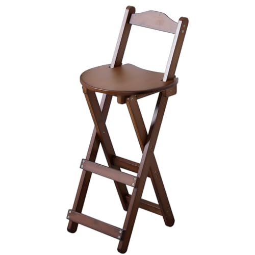 DANNMPX Barhocker 2er-Set Klappbarer Thekenhocker Aus Bambus Mit Rückenlehne Und Fußstütze, Frühstücks- Und Esszimmerstühle Für Die Küche Zu Hause Barstuhl(B) von DANNMPX