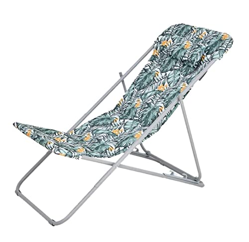 DANNMPX Camping Chair Campingstuhl Klappbarer Liegestuhl Für Den Außenbereich, Moderne Rückenlehne, Tragbarer Nickerchenstuhl Klappbarer Campingstuhl von DANNMPX