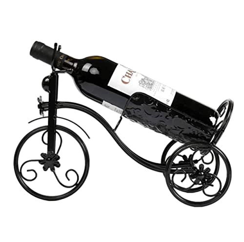 DANNMPX Weinregale Fahrrad-Weinregal-Eisen-Multifunktions-europäische Verzierungen-Wohnzimmer-Esszimmer-Anzeige Für Bartheke Küche(Black) von DANNMPX