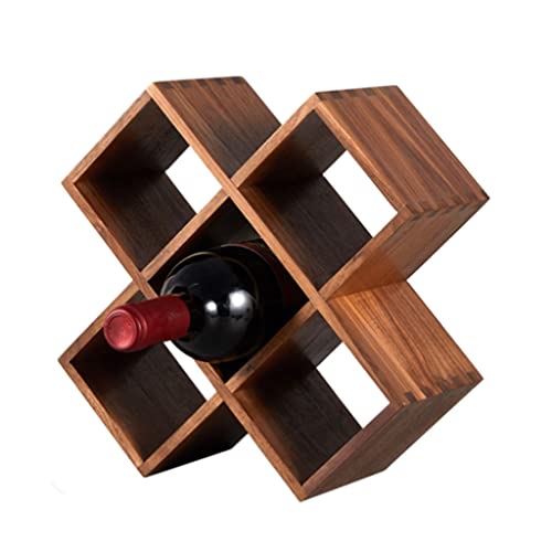 DANNMPX Weinregale Schwarzer Walnussholz Weinregal-Kabinett Dekorative Display-Standinhaber Hölzerne Weinregale Rotwein-Flaschen-Organisatoren Für Bartheke Küche DANNMPX Weinregale Schwarzer Walnussholz Weinregal-Kabinett Dekorative Display-Standinhaber Hölzerne Weinregale Rotwein-Flaschen-Organisatoren Für Bartheke Küche von DANNMPX
