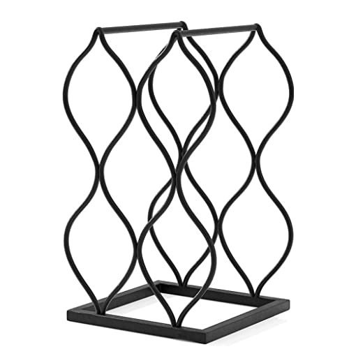 DANNMPX Weinregale Tabletop-Weinregal, freistehender Arbeitsplatte Weinregal Weinflaschenhalter, Metallweinhalter Weinstand, Keine Montage erforderlich Für Bartheke Küche(Hold 5 Bottles) von DANNMPX