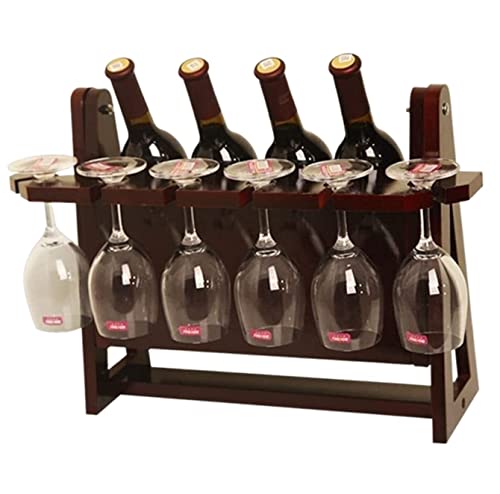 DANNMPX Weinregale Weinregal Aus Massivem Holz, Verkehrt Herum, Europäischer Weinhalter, Haushaltsdekoration Für Bartheke Küche(B) von DANNMPX