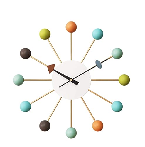 Dekorative Wanduhren Farbige Wanduhr, Moderne Metalluhr, 20 Zoll, Dekorative Wanduhr, Leise, Nicht Tickend, Leicht Ablesbar Wanduhr Dekorative Wanduhren Farbige Wanduhr, Moderne Metalluhr, 20 Zoll, Dekorative Wanduhr, Leise, Nicht Tickend, Leicht Ablesbar Wanduhr von DANNMPX