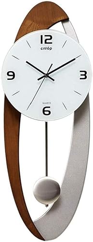 Dekorative Wanduhren Pendel Wanduhr Silent Non Ticking Clocks Wohnzimmeruhr Im Modernen Europäischen Stil Wanduhr(A,58.7 * 22CM) von DANNMPX