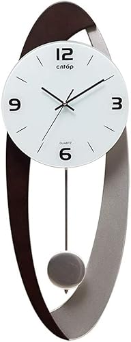 Dekorative Wanduhren Pendel Wanduhr Silent Non Ticking Clocks Wohnzimmeruhr Im Modernen Europäischen Stil Wanduhr(B,58.7 * 22CM) von DANNMPX