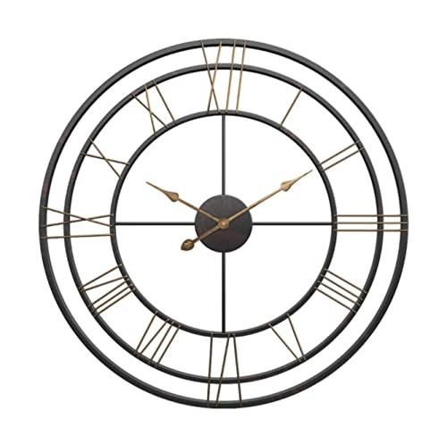 Dekorative Wanduhren Wanduhren Mit Römischen Ziffern, Nicht Tickend, Batteriebetrieben, Leise Wanduhr, Einfach Zu Lesen Für Zu Hause Wanduhr(80 * 80cm) von DANNMPX