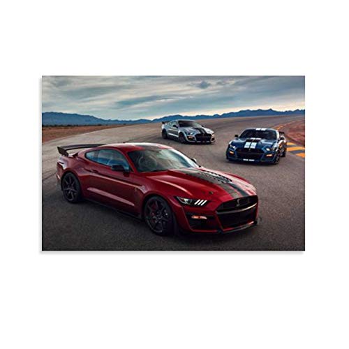 DANSHI Shelby GT 500 2019 Leinwand Kunst Poster und Wandkunst Bilddruck Moderne Familienzimmer Dekor Poster 20x30inch(50x75cm) von DANSHI