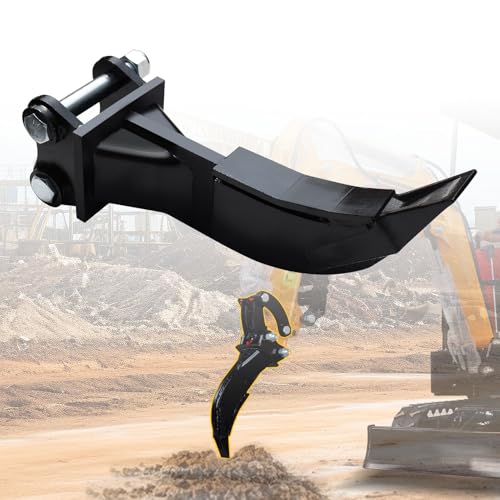 DANWIWEE Minibagger-Aufreißeraufsatz, Kleiner Bagger-Aufreißer, Span: 9cm ,Hole Diameter: 2.5cm,Center Wheelbase: 9cm, Suitable for Mini Excavators for 800 to 1800kg von DANWIWEE