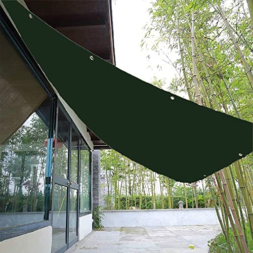 DANWU Sun Sonnensegel 180x240cm Rechteckig Wasserdicht Garten Terrasse Sichtschutz Balkon Ohne Bohren UV-beständig Feuchtigkeitsbeständig mit Seilen, Grün von DANWU