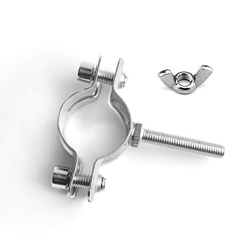 304# Edelstahl M8-Gewindeschraube Stangenrohr Rohrschelle Außengewindeclip Verbindungselemente,Einstellbare Schweißverlängerungsschraube Rohrrohrschellen,2 PCS (2, Φ70-76mm L=100mm) von DANXQ
