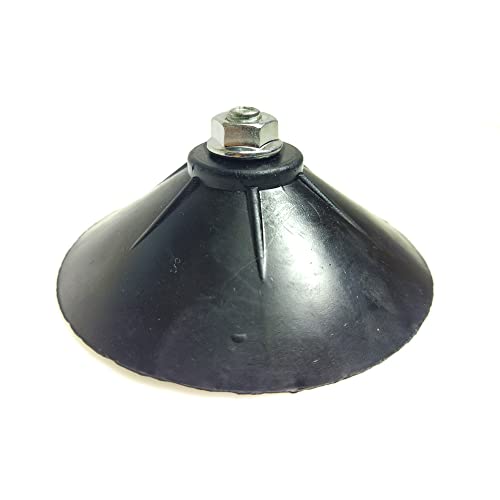 DANXQ M8 8 cm starker schwarzer Gummischrauben-Saugnapf, für Heim- und Büromöbelbeschläge, Fitness-Saugnapf, 4 Stück (Hutmutter) (M8-85-CAPNUT) von DANXQ