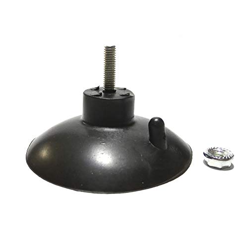 M6 - D 8 cm (D 3.15 ") Leistungsstarker starker Verlängerungsschrauben-Saugnapfhaken mit Sicherungsmutter, Mehrzweck, verbesserte Absaugung,für Tischmaschinenbefestigung, 5 STÜCK(BLACK) von DANXQ