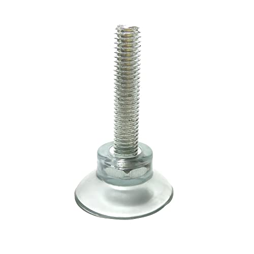 M8 verstellbare, lange Verlängerung, transparente PVC-Saugnäpfe für Möbel, Tisch und Stuhlfüße, Polsterbasis, festes Hardware-Zubehör,M8-L3,7-D3,3 cm (M8-L3.7CM-D3.3CMx20PCS) von DANXQ