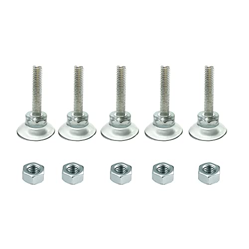 M8 verstellbare, Lange Verlängerung, transparente PVC-Saugnäpfe für Möbel, Tisch und Stuhlfüße, Polsterbasis, festes Hardware-Zubehör,M8-L3,7-D3,3 cm (M8-L3.7CM-D3.3CMx5PCS) von DANXQ