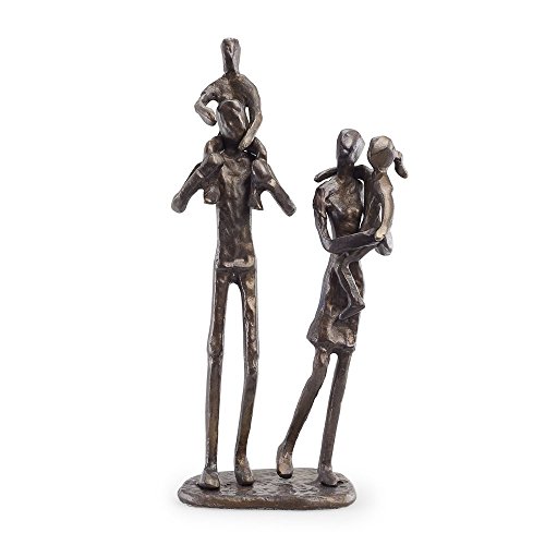 Danya B. ZD12060 Moderne Metallregal-Dekoration – Bronzeskulptur – Eltern tragen Kinder Danya B. ZD12060 Moderne Metallregal-Dekoration – Bronzeskulptur – Eltern tragen Kinder von DANYA B