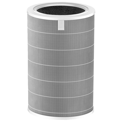 4 Pro Ersatzfilter für Xiaomi Smart Air Purifier 4 Pro Luftreiniger, 3-in-1 Ersatz H13 HEPA Filter und Hocheffizienter Aktivkohle Luftfilter - Grau 4 Pro Ersatzfilter für Xiaomi Smart Air Purifier 4 Pro Luftreiniger, 3-in-1 Ersatz H13 HEPA Filter und Hocheffizienter Aktivkohle Luftfilter - Grau von DAODEFUL