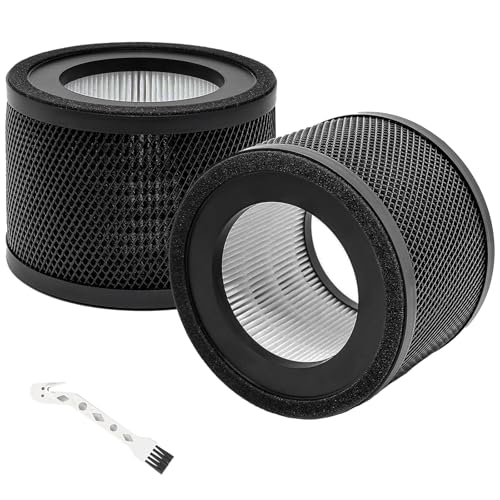 AP001 Ersatzfilter für TaoTronics TT-AP001 & HERILIOS HS-AP001 Luftreiniger, 3-in-1 Ersatz HEPA Filter Hocheffizienter Aktivkohle und Vorfilter, Luftfilter Ersatz (2 Stück) von DAODEFUL
