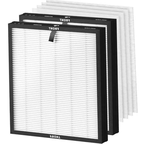 HY4866 Ersatzfilter für MORENTO HY4866 HY4866-WF Luftreiniger 3-in-1 H13 Ersatz HEPA Filter Hocheffizienter Aktivkohle und Vorfilter (2 Filter + 4 Vorfilter Baumwolle) von DAODEFUL