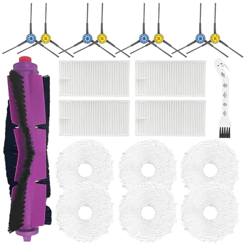 J12 Ultra Zubehör für EUREKA: 20 Stück Ersatzteile Kompatible mit EUREKA J12 Ultra Saugroboter mit Bürste Wischtücher Filter Ersatz Set von DAODEFUL