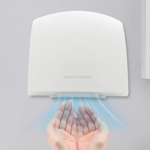 DAOHHFO Kompakter Händetrockner, 1200W 220V Haushalt Hotel Automatischer Elektrischer Händetrockner für Wandmontage, Weiß Luft-Händetrockner für Toiletten DAOHHFO Kompakter Händetrockner, 1200W 220V Haushalt Hotel Automatischer Elektrischer Händetrockner für Wandmontage, Weiß Luft-Händetrockner für Toiletten von DAOHHFO