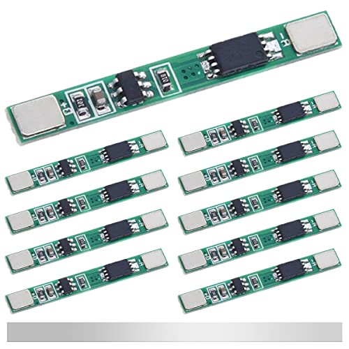 DAOKAI 10 Stück 1S 3,7 V 3A Lithium Batterie Schutzplatine BMS PCB Schutzplatine 18650 Lademodul für Li-Ion Lithium Batterie mit Nickelstreifen DAOKAI 10 Stück 1S 3,7 V 3A Lithium Batterie Schutzplatine BMS PCB Schutzplatine 18650 Lademodul für Li-Ion Lithium Batterie mit Nickelstreifen von DAOKAI