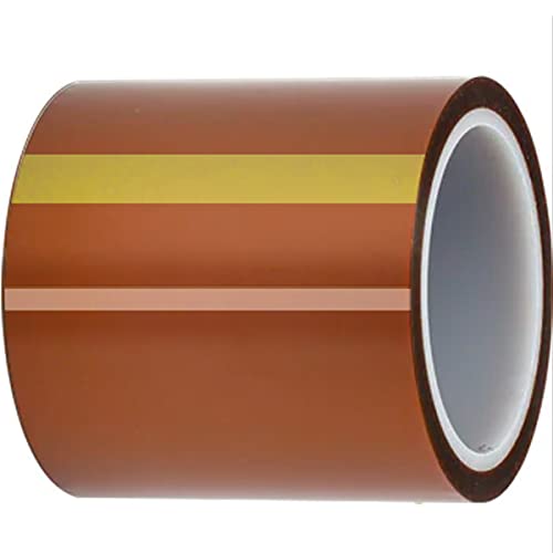 DAOKAI 100 mm x 33 m (108 ft) Hochtemperaturband Hochtemperaturband Polyimid Hitzebeständiges Band Thermoband Kaptonband zum Abdecken/Löten / 3D-Drucker/Batterie von DAOKAI
