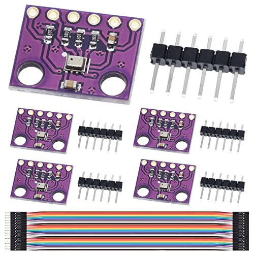 DAOKAI 5 Stück 3,3 V BMP280 Digitales Luftdruckhöhen I2C IIC SPI Hochpräzises Sensormodul für Arduino mit Dupont Kabel DAOKAI 5 Stück 3,3 V BMP280 Digitales Luftdruckhöhen I2C IIC SPI Hochpräzises Sensormodul für Arduino mit Dupont Kabel von DAOKAI