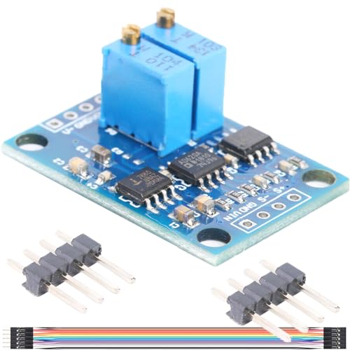 DAOKAI AD620 Spannungsverstärkermodul 1.5-1000 Gain Einstellbare Mikrovolt Millivolt Signalverstärkermodul Hochpräzise DC 3-12V mit Dupont Kabel Stiftleiste von DAOKAI