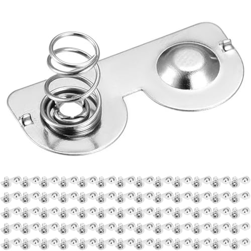 DAOKAI Batterie Federplatte AA Batterie Negativ zu Positiv Umwandlung Frühling Kontakt 26.5x12mm Halbkreis Nickel Platte für DIY Batterie Box Spielzeug Power Slot Zubehör - 30Pcs von DAOKAI