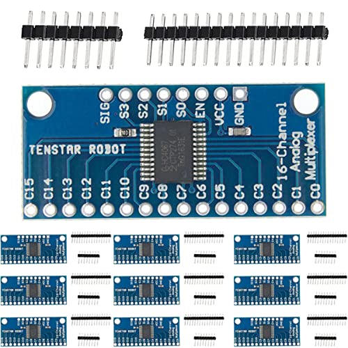 DAOKAI CD74HC4067 16-Kanal Analog Digital Multiplexer Breakout Modul,MUX Breakout Board CMOS Präzisions AnalogMultiplexer Modul,Für Arduino(10 STÜCKE) von DAOKAI