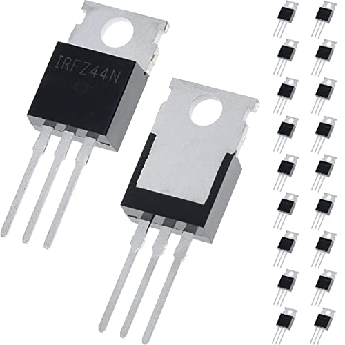 DAOKAI IRFZ44N Transistor N-Kanal Gleichrichter Power MOSFET Transistoren 55V 49A 3-Pin Transistor Power TO220,für elektronische Experimente(20 Stück) von DAOKAI